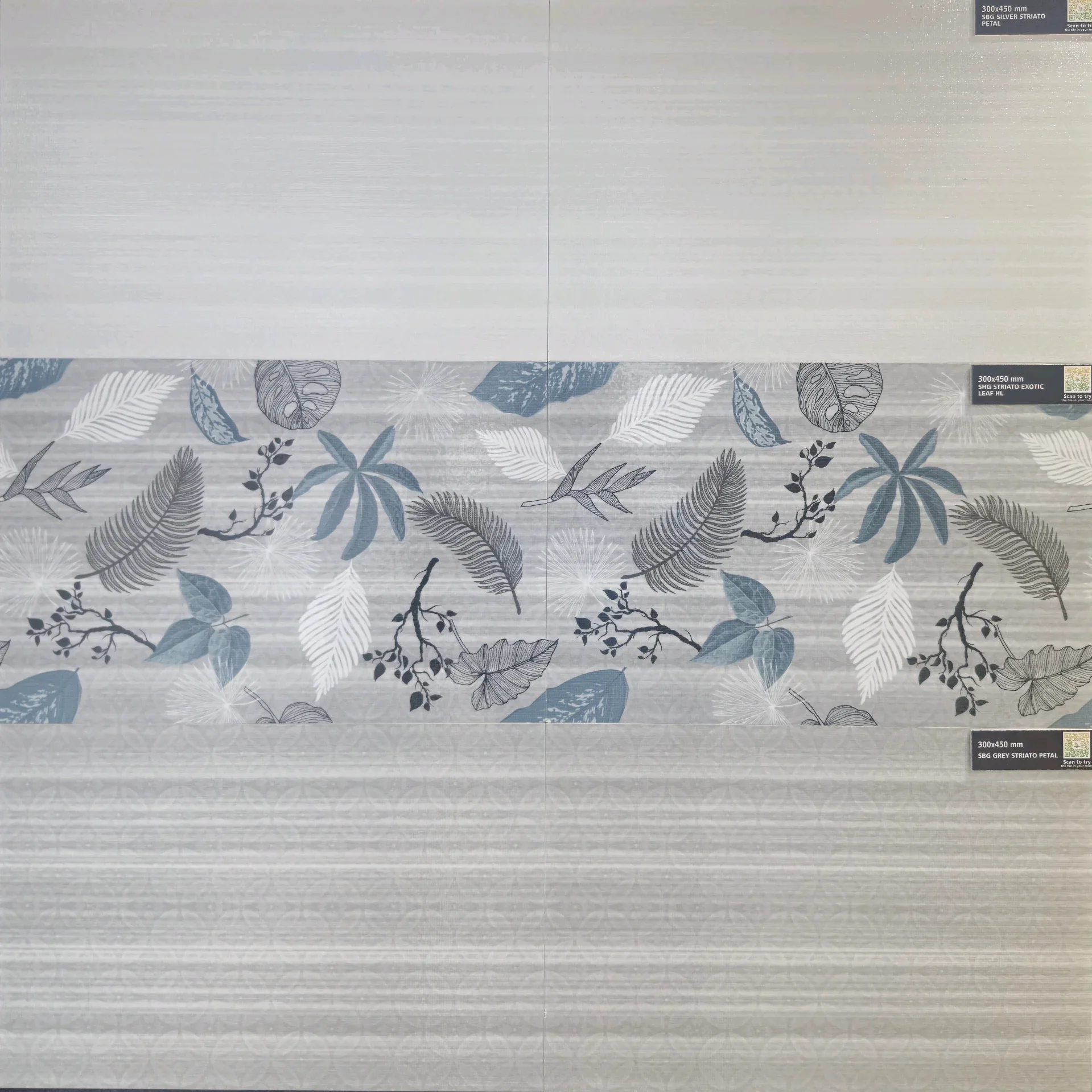 SILVER & GREY STRIATO PETAL - main