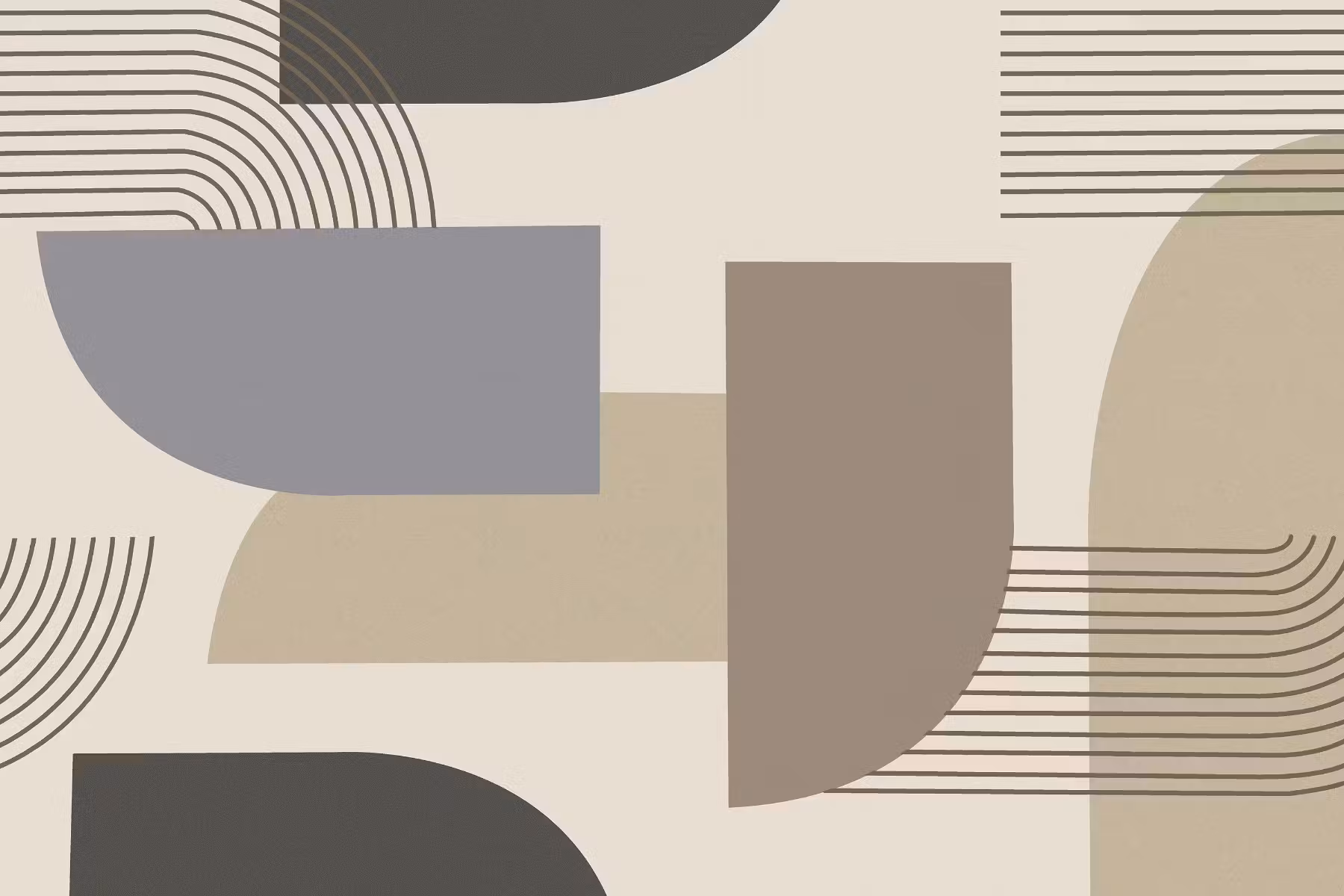 SHG Grainy Geometric Boho Art HL