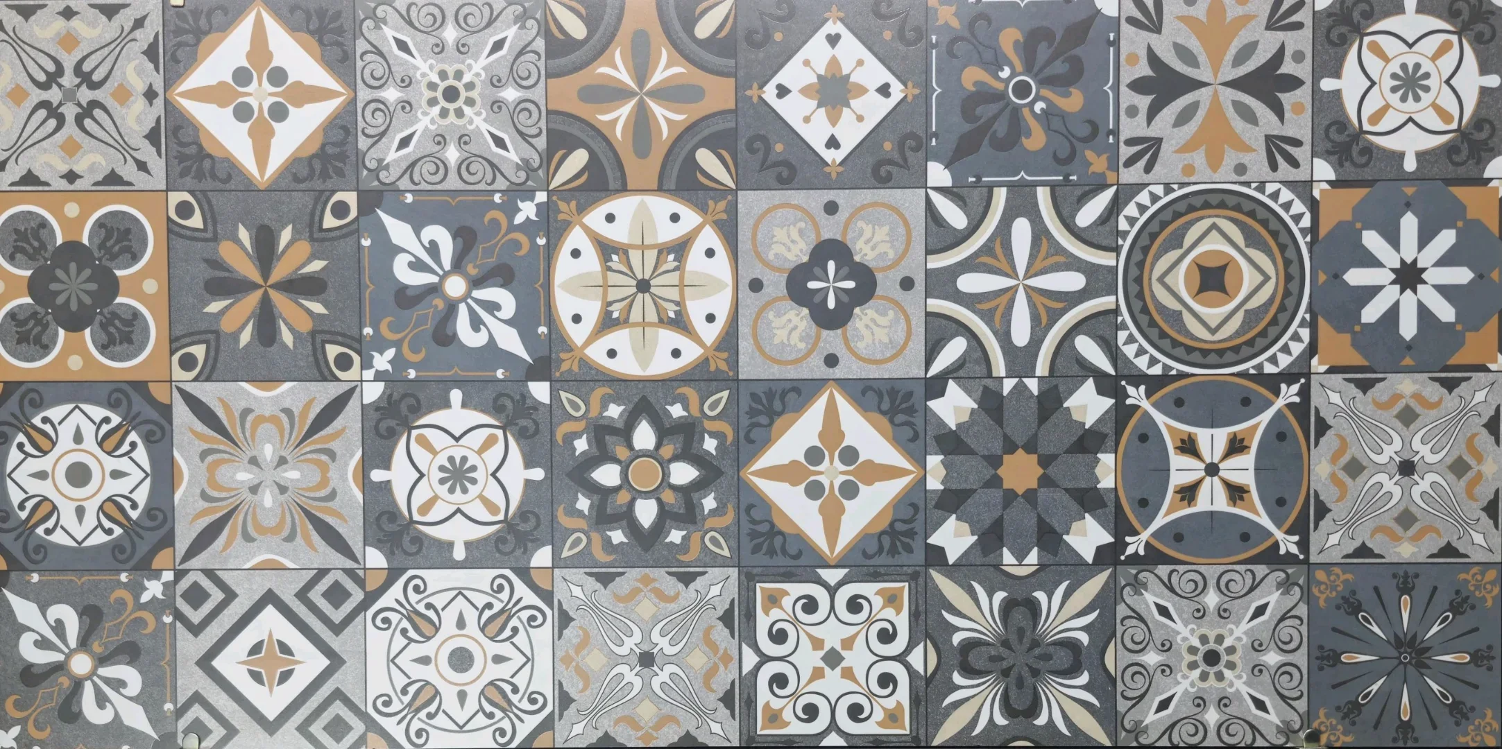CARAMEL MOSAIC ARTISAN WALLPAPER  - thumb 2