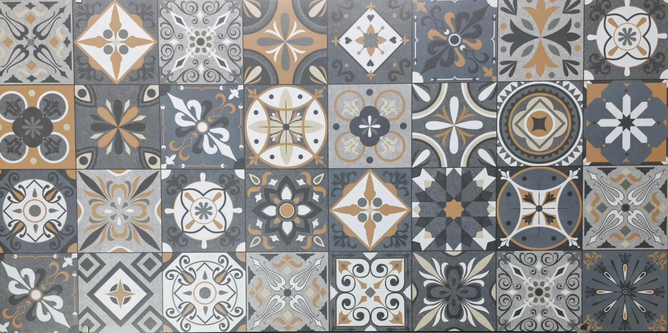 CARAMEL MOSAIC ARTISAN WALLPAPER  - thumb 4