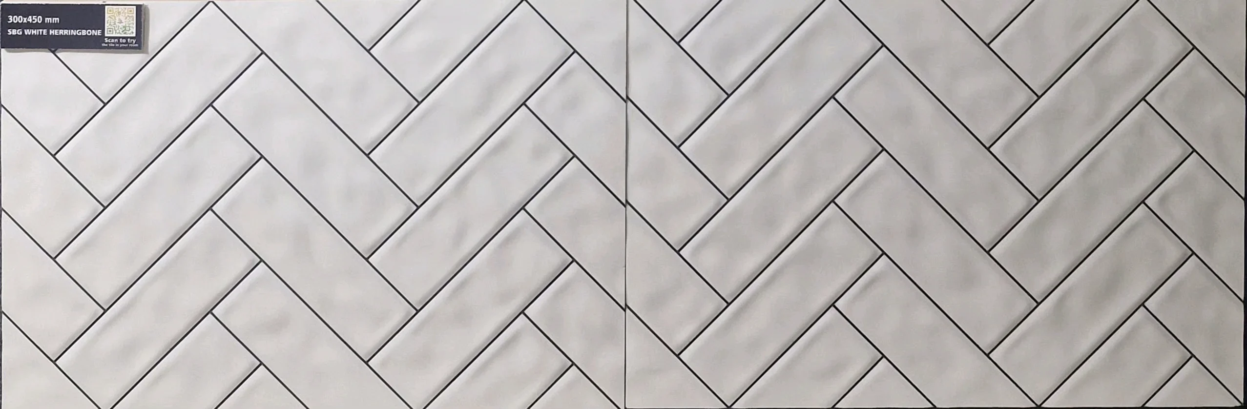 WHITE HERRINGBONE