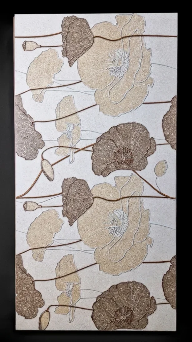 POPPY BREEZE SANDSTONE WALLPAPER 
