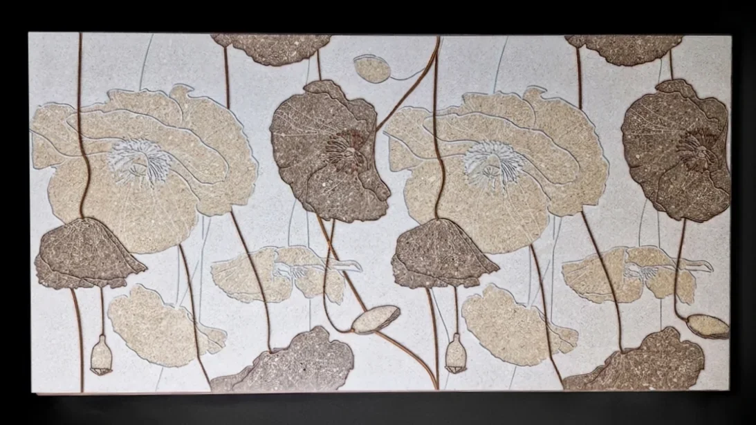 POPPY BREEZE SANDSTONE WALLPAPER  - thumb 3
