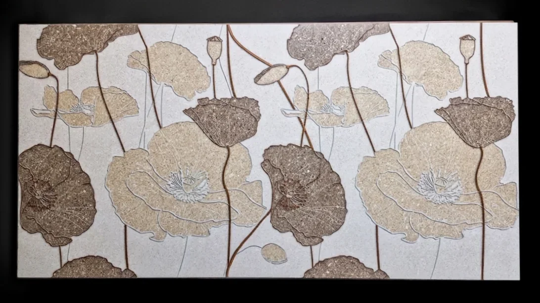 POPPY BREEZE SANDSTONE WALLPAPER  - thumb 5