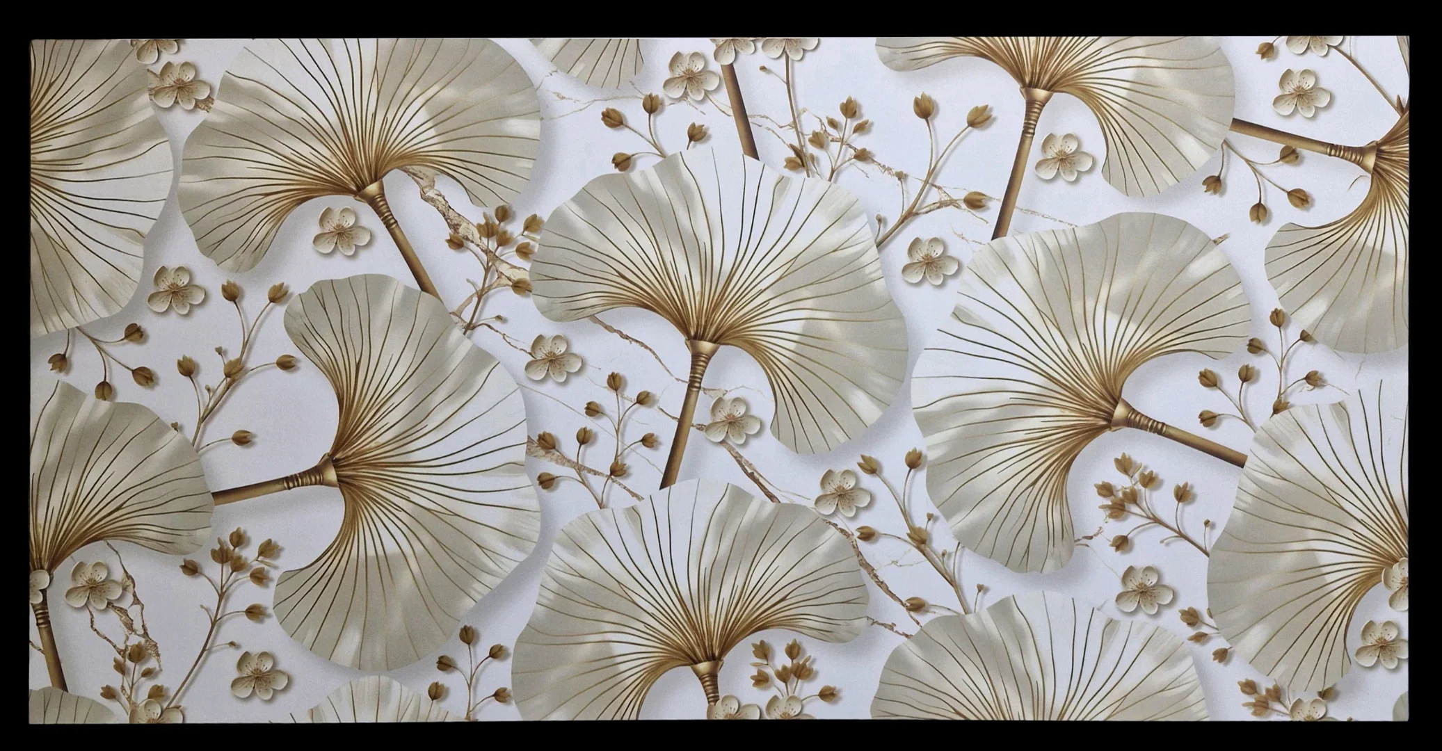 GOLDEN GINKGO LEAF WALLPAPER  - thumb 4